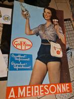 Kartonnen bord meiresonne, Verzamelen, Merken en Reclamevoorwerpen, Ophalen of Verzenden, Gebruikt, Reclamebord