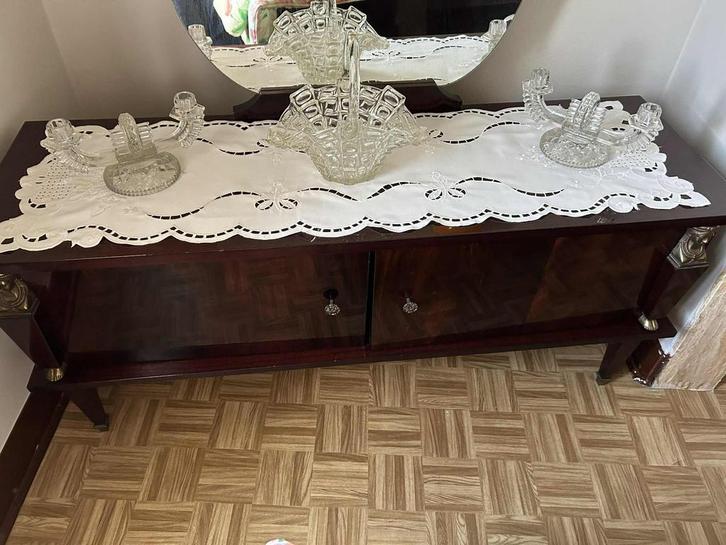 Chambre à coucher complète , lit, garde-robes, Antiek en Kunst, Antiek | Meubels | Bedden, Ophalen