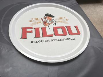 Filou bier reclamebord/ plateau, nieuw beschikbaar voor biedingen