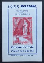 1958. Lourdes. Kleurproef. MNH. Rood., Postzegels en Munten, Ophalen of Verzenden, Postfris, Postfris