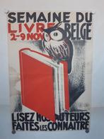 Originele Poster Le Livre Belge van Hagendorn, Verzenden, A1 t/m A3, Reclame, Rechthoekig Staand