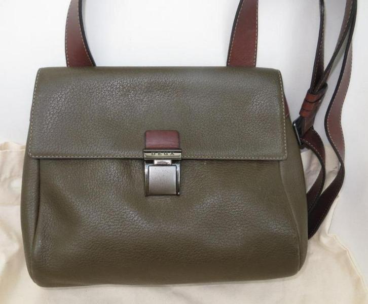 Deux de Delvaux handtas of schoudertas, Handtassen en Accessoires, Tassen | Damestassen, Gebruikt, Handtas, Overige kleuren, Ophalen of Verzenden