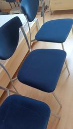 8 mooie stoelen met fluwelen bekleding (blauw), Huis en Inrichting, Ophalen, Gebruikt, Blauw, Modern