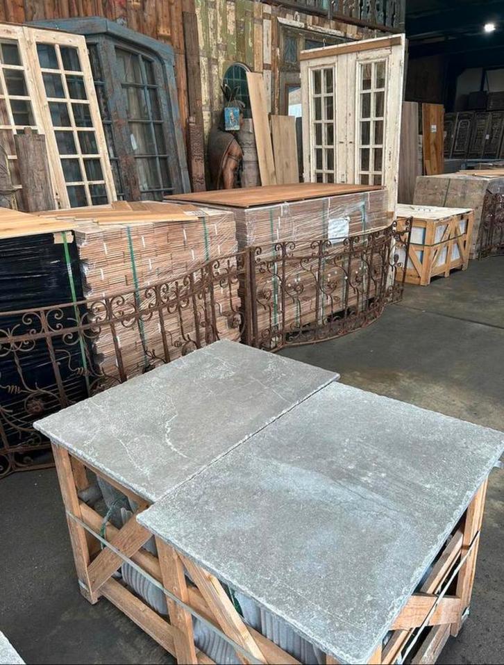 Vieux medoc Bourgondische dallen vloer banen vrije lengtes, Tuin en Terras, Tegels en Klinkers, Nieuw, Hout, Ophalen of Verzenden