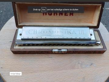 CROMONIKA HOHNER Harmonica, Enlèvement ou Envoi, Utilisé, Chromatique, Harmonica en Ré