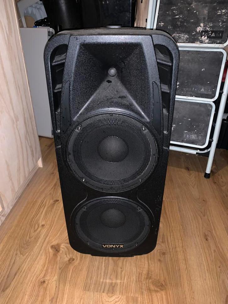 Vonyx SPX-PA9210 mobiele speaker 2x 10" 1000W op accu, Audio, Tv en Foto, Luidsprekerboxen, Gebruikt, Overige typen, 120 watt of meer