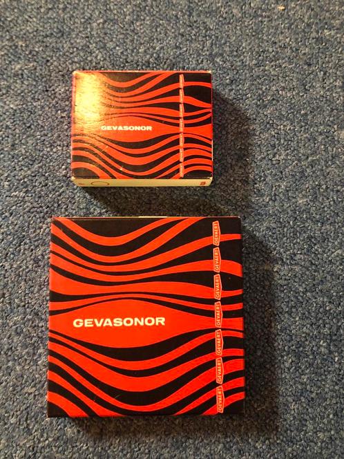 Vintage doosjes GEVASONOR, Antiek en Kunst, Antiek | Tv's en Audio, Ophalen of Verzenden