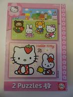 puzzles (2) hello kitty 20 pièces, Ophalen of Verzenden, 10 tot 50 stukjes, Zo goed als nieuw, 6 maanden tot 2 jaar