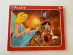 vintage kinderpuzzel Disney Puzzel pinnocio, 10 tot 50 stukjes, 0 tot 6 maanden, Ophalen of Verzenden, Zo goed als nieuw