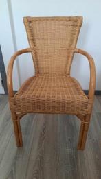 Rieten fauteuil van bamboe en rotan, Ophalen of Verzenden