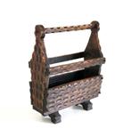 Spaanse Brutalist krantenbak - Vintage Magazine Holder, Huis en Inrichting, Woonaccessoires | Krantenbakken en Lectuurbakken, Ophalen