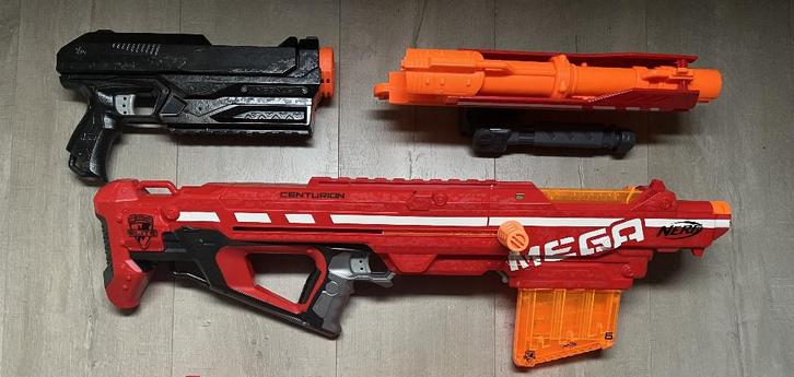 NERF MEGA: Magnus & Centurion – custom mod, Kinderen en Baby's, Speelgoed | Buiten | Actiespeelgoed, Gebruikt, Ophalen of Verzenden