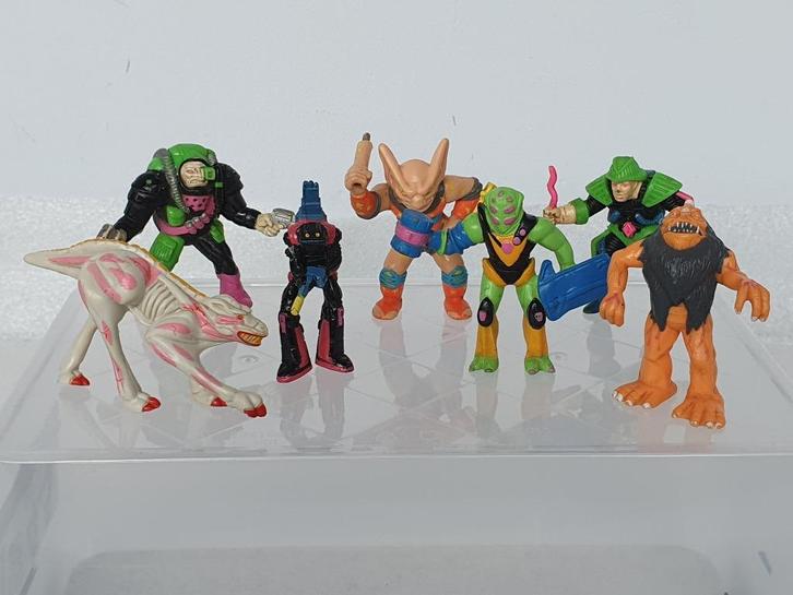 Lot van 7 Trash Bag Bunch figuren (Galoob, Lgti, 1991), Kinderen en Baby's, Speelgoed | Actiefiguren, Gebruikt, Ophalen of Verzenden