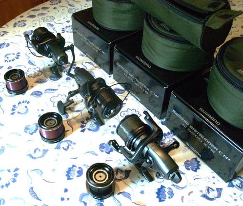 3 Shimano Medium Baitrunner afneembare CI4+ XT-B L-haspels, Watersport en Boten, Hengelsport | Karpervissen, Zo goed als nieuw