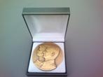 Bronzen medaille Filip&Mathilde., Ophalen of Verzenden, Brons