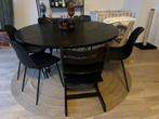 Table à manger ronde avec plateau en bois Furnified, Maison & Meubles, Comme neuf, Enlèvement