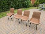 Stoelen, Huis en Inrichting, Stoelen, Ophalen, Bruin, Leer, Zo goed als nieuw