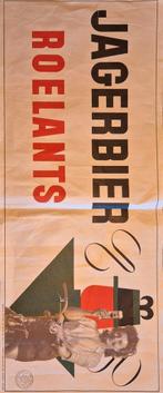 affiche jagerbier, Ophalen of Verzenden, Gebruikt