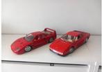 2x Ferrari : F40 & Testarossa , oltimers , scale model 1:18, Hobby en Vrije tijd, Ophalen of Verzenden, Auto