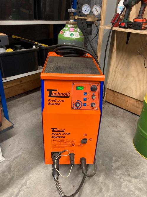 Technolit Profi 270 Syntec halfautomaat lasapparaat, Doe-het-zelf en Bouw, Gereedschap | Lasapparaten, Zo goed als nieuw, CO2