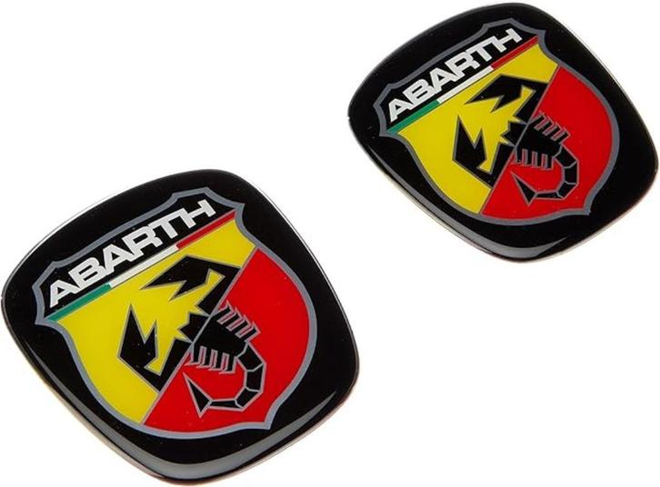 Abarth 3D Sticker | officieel schild voor Fiat Punto Evo, Auto diversen, Tuning en Styling, Verzenden