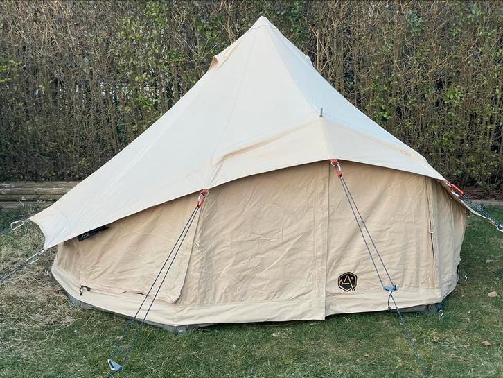 (Glamping)tent 2 personen canvas LAATSTE TENT BESCHIKBAAR, Caravans en Kamperen, Tenten, Nieuw, Ophalen