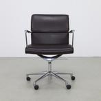 Office Chair in Leather and Aluminium by ICF Italy, 1990s, Chaise de bureau, Utilisé, Enlèvement ou Envoi