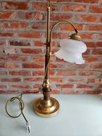 Vintage Art Deco bureaulamp messing 1930's, Antiek en Kunst, Ophalen of Verzenden