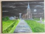 UFO Schilderij met UFO, vliegende schotel. 2018., Ophalen