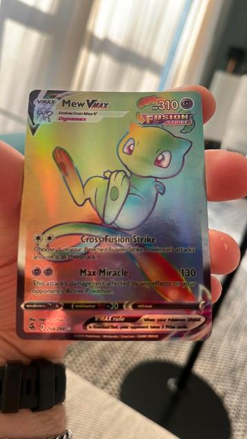 2021 Pokemon SWSH Fusion Strike Mew VMAX #268/264, Enlèvement, Comme neuf