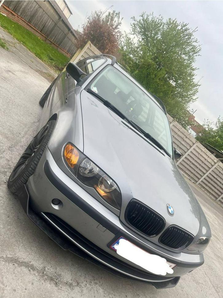 Bmw 318d e46 touring, Auto's, BMW, Particulier, 3 Reeks, Diesel, Euro 3, Break, 5 deurs, Handgeschakeld, Zilver of Grijs, Zwart