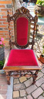 Barokke stijl stoelen met rood velours, Antiek en Kunst, Ophalen
