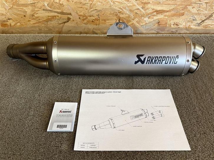 Akrapovic uitlaat demper BMW R1200R R1200 R 2006-2010 K27, Motoren, Onderdelen | BMW, Gebruikt, Ophalen of Verzenden