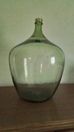 Groene glazen wijnfles, Ophalen, Gebruikt