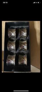 6 mooie servetringen, Enlèvement ou Envoi, Comme neuf, Autres types, Autres matériaux