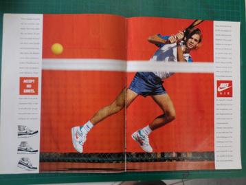 Andre Agassi - publicité papier Nike Air - 1989