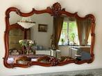 Spiegel in kerselaar (in roccostijl), Antiek en Kunst, 150 tot 200 cm, 100 tot 150 cm, Rechthoekig, Ophalen