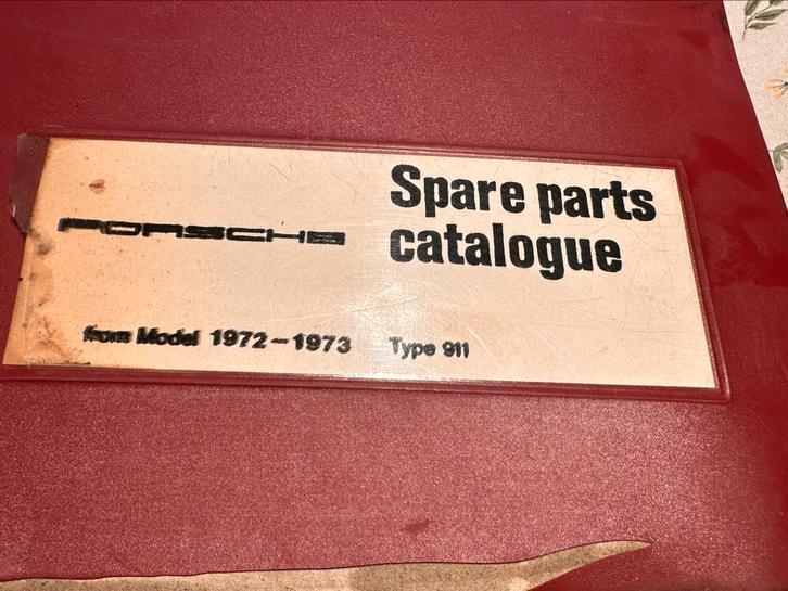 Catalogue de pièces Porsche 911 1972, Autos : Divers, Modes d'emploi & Notices d'utilisation, Enlèvement ou Envoi
