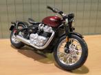 Triumph Bonneville Bobber 1:18, Ophalen of Verzenden, Nieuw, Motor, Burago