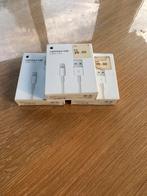 3 nieuwe originele Apple oplaadkabels 15€ voor de 3, Telecommunicatie, Mobiele telefoons | Telefoon-opladers, Ophalen of Verzenden