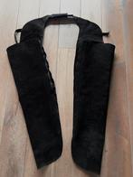 Zwarte leren western chaps, maat L, voor carnaval, Ophalen of Verzenden, Zo goed als nieuw