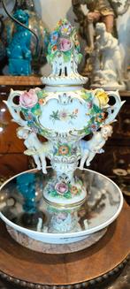 Sitzendorf porselein vaas h 25 cm, Ophalen