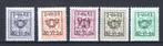 PRE635/639 MNH** 1953 - Cijfer op heraldieke leeuw type D -, Envoi