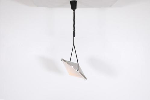 Midcentury Modern Raak 'Kompas' Plafond Lamp, Huis en Inrichting, Lampen | Hanglampen, Gebruikt, 75 cm of meer, Glas, Kunststof