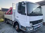 Mercedes Atego vrachtwagen met kraan, Auto's, Vrachtwagens, Stof, Zwart, Wit, Mercedes-Benz