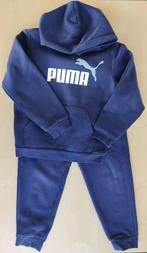 Katoenen blauwe jogging Puma, maat 128, Jongen of Meisje, Puma, Ophalen of Verzenden, Zo goed als nieuw