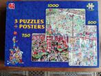legpuzzels, Hobby en Vrije tijd, Denksport en Puzzels, Ophalen, 500 t/m 1500 stukjes, Gebruikt, Legpuzzel