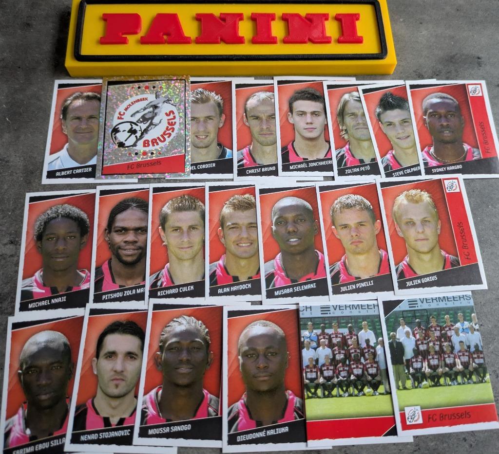 Autocollants foot Panini football 2007 MOLENBEEK BRUX. 21x, Envoi, Neuf