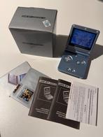 Gameboy Advance SP Artic Blue Boxed, Ophalen of Verzenden, Gebruikt