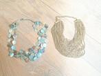 Fantasie halssnoeren, Handtassen en Accessoires, Kettingen, Ophalen of Verzenden, Zo goed als nieuw, Blauw
